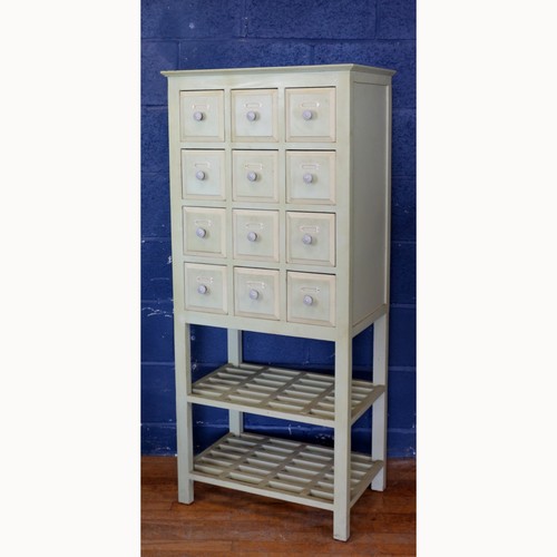 Vintage green painted 12 - painted,