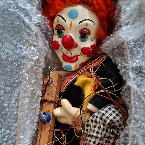 Vintage clown style marionette - clown,