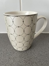 Belleek beige silver geometric - belleek, beige/silver
