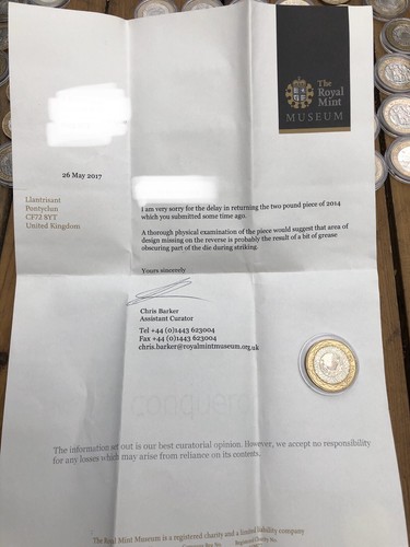 Error coin - £2,