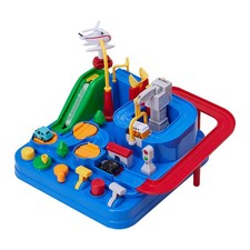 Kids Car Adventure City Rescue Toy Interactive Race Track w/ 4 Vehicle Fun Game