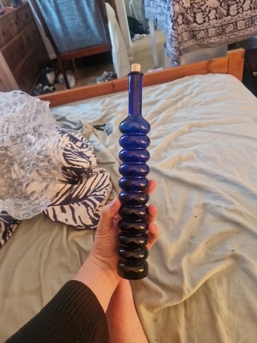 Vintage cobalt blue - blue, glass