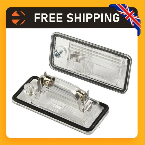 Pair number plate lamp - plate,