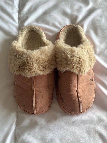 Well worn ladies slippers - worn,