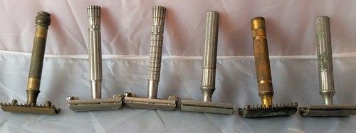 Vintage lot gillette brass - 6,
