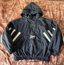 Patta X Mitchell And Ness Padded Jacket Navy Excellent Condition Size Medium