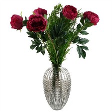 Artificial Peony Flowers Vase