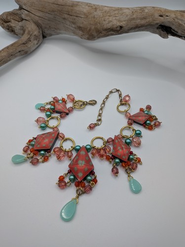 Virgin vie gold tone red - gold, and