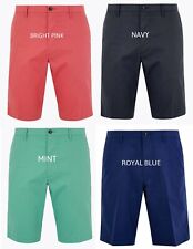 Ex M&S Mens Shorts Chino Stretch Cotton Summer Pants Reg Fit Casual Half Pant