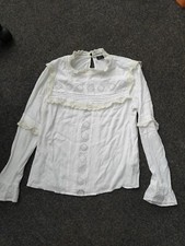 Marks and Spencer Collection Cream Ivory Blouse Size 12 Petite