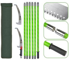 Telescopic Tree Pruner Saw 26 FT Long High Branch Tree Reach Pole Saw Extendable