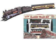 Classic Train Set Retro Large Battery Operated Toy Lights Sounds Track Kids Gift