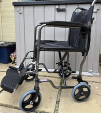 Aidapt VA171HAM Steel Compact Wheelchair - Grey