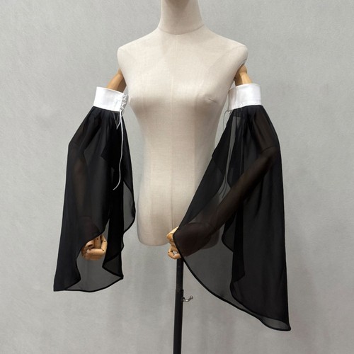 Thin long tulle - tulle, sleeves