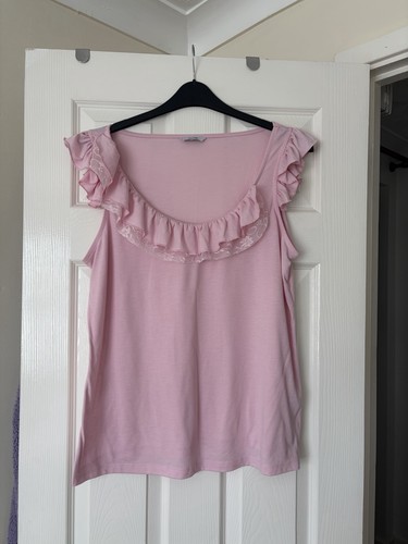 Ladies pink sleeveless top - sleeveless,