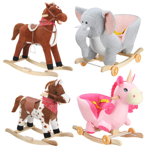Plush ride on - in, rocking