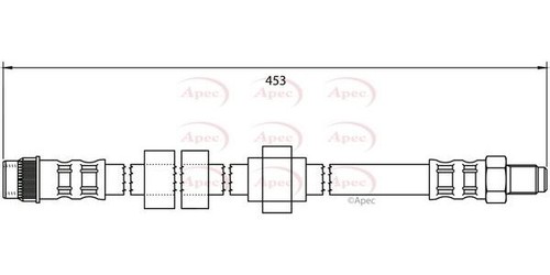 Apec front brake hose - brake,