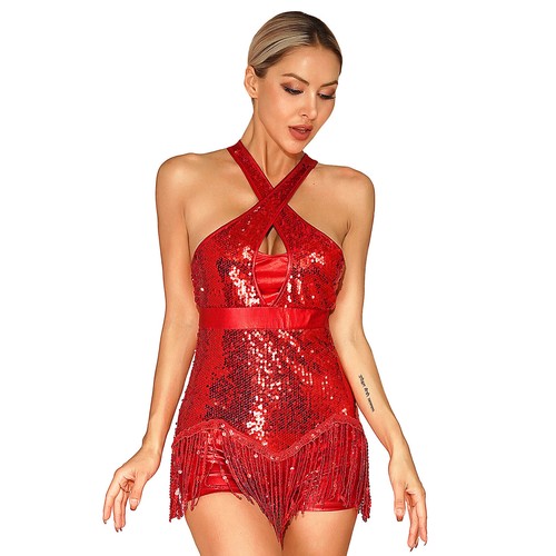 Women sequins dress latin - dress,