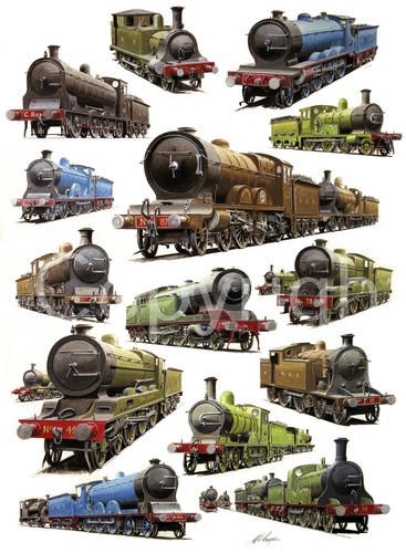 Scottish railways steam - scottish,