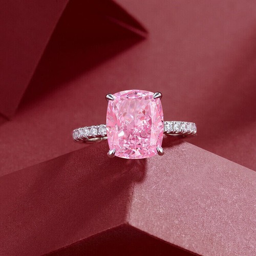 Cushion cut pink - cushion,