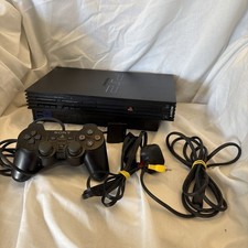 Black Sony PS2 PlayStation 2 - Console - PAL - Plays PS1 & PS2 Games