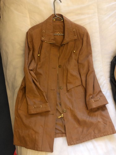 Ladies suede coat vintage - ladies,