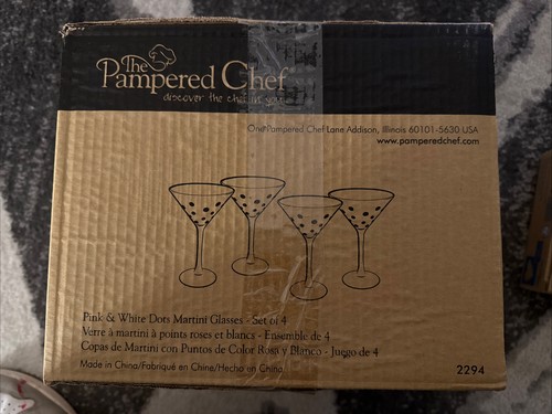 Pampered chef martini glasses - chef,