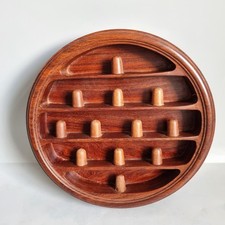 Vintage Wooden Thimble Display