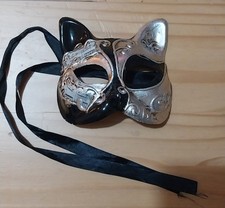 Venetian Masquerade Mask Cat Gatto Stamped