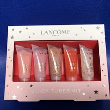LANCOME Juicy Tubes  Kit Boxed Gift Set  5 x 7ml Tubes Lip Gloss New & Unused