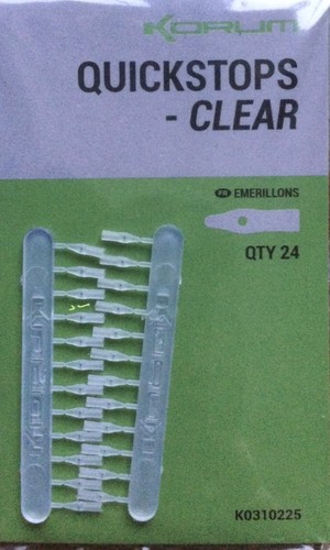 Korum carp quickstops clear - korum,