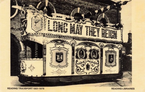 Postcard reading transport - postcard,