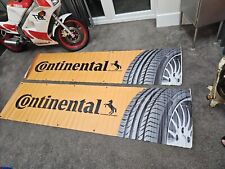 SUPER COOL LARGE RETRO CONTINENTAL TYRES RECLAIMED GARAGE BANNER 1 AVAILABLE