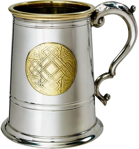 Pewter tankard pint celtic - 1,