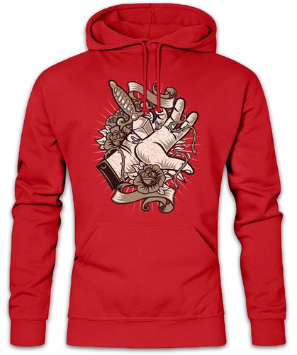 Daggered hand hoodie - daggered,