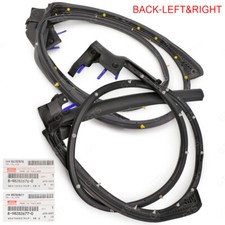 Fits Isuzu D-Max Open Cab 2012 18 Rear Lh+Rh Door Rubber Seal Weatherstrip