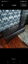 Dark Brown Long Leather Bonded