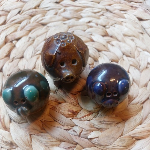 Vintage three studio pottery - vintage,