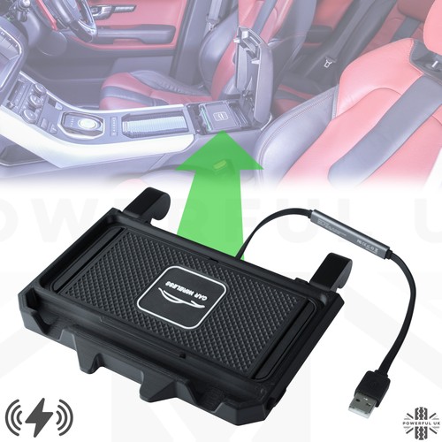 Wireless phone charging tray