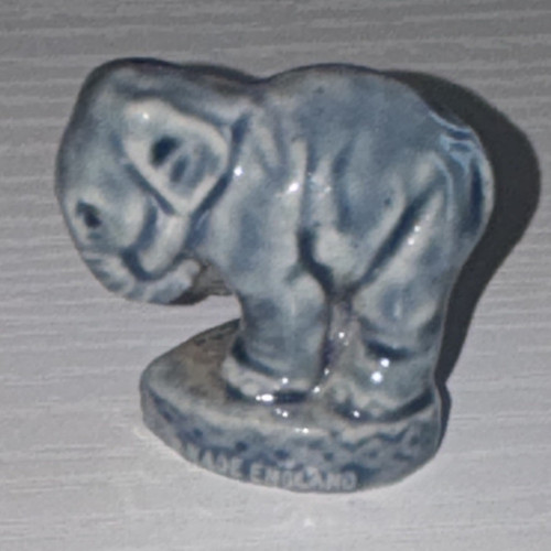 Blue grey glossy - grey, glazed