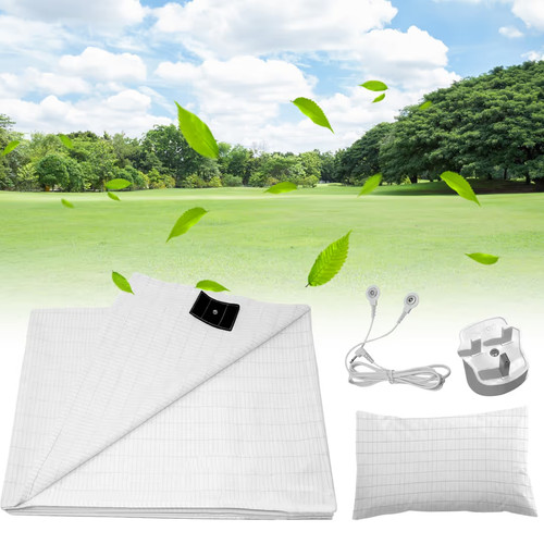 Grounding bed sheet silver - bed,