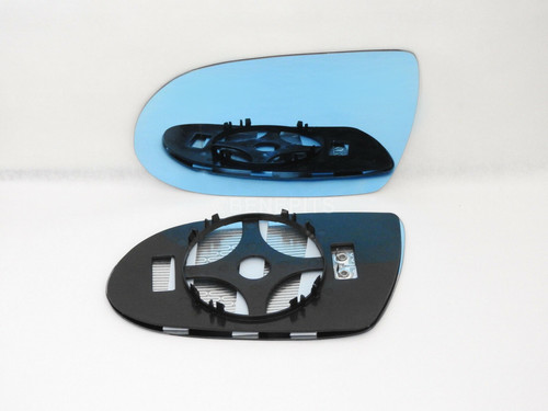 Blue wing mirror glass - blue, for