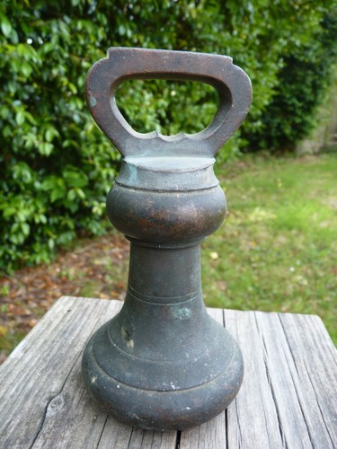 Vintage brass bell weight 4 - vintage,