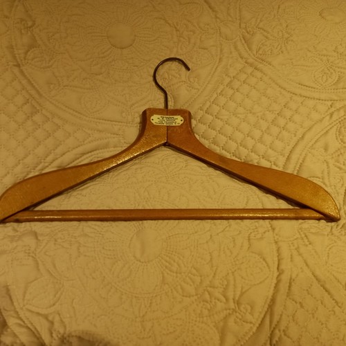 Vintage wooden hanger b - vintage, w.b