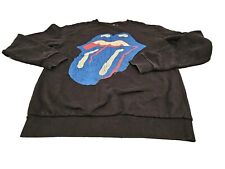 Zara The Rolling Stones Women Black Sweatshirt Dress Tunic Size M Medium