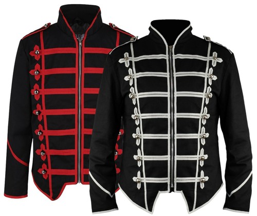 Men goth military parade - military,