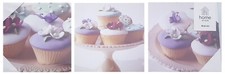 3 Piece CUPCAKE Wall Art CANVAS SET Hanging ARTWORK Cake Print Decor 20x20 x3cm