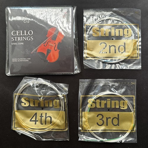 Cello strings set unused - ,