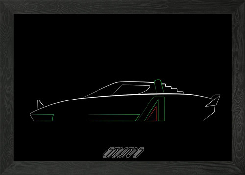 Lancia stratos framed wall - lancia,