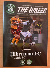 SCOTTISH PREMIERSHIP 2025/26~HIBERNIAN v CELTIC ~30/11/2025~UNOFFICIAL PROGRAMME